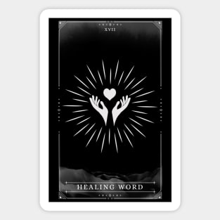 Healing Word DnD Tarot Card Spells for Dungeons and Dragons 5e Magnet